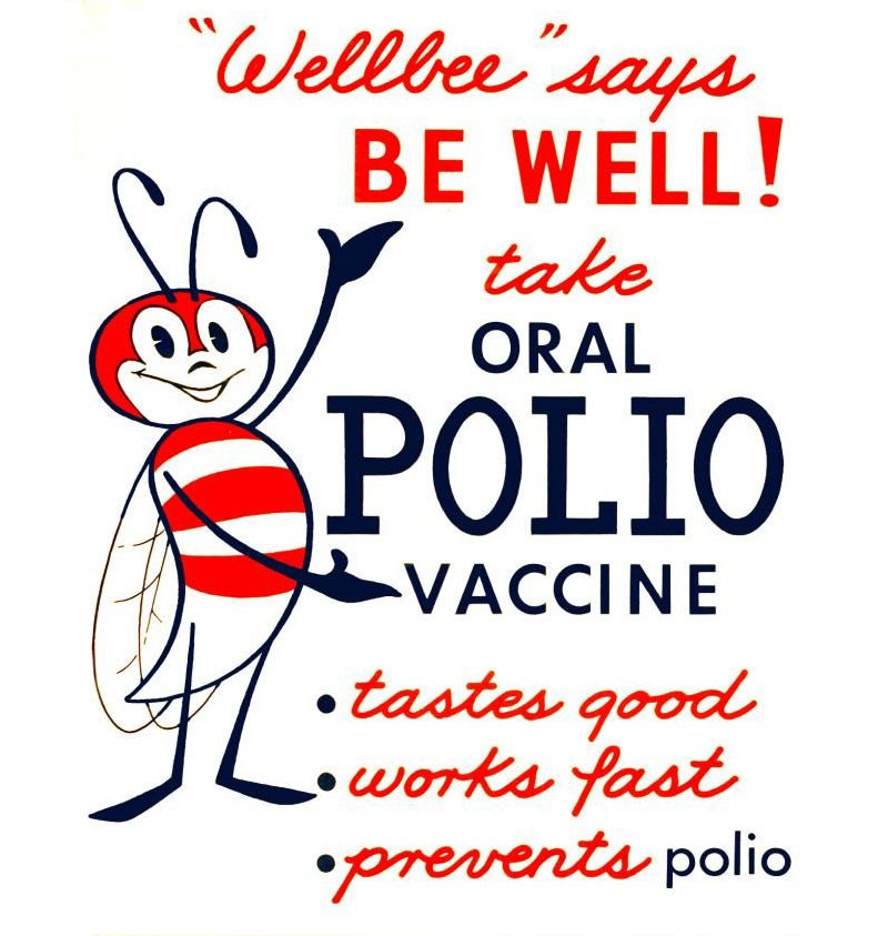 A 1963 poster encourages polio vaccination