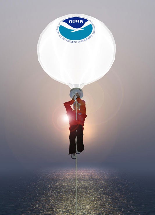 NOAA weather balloon