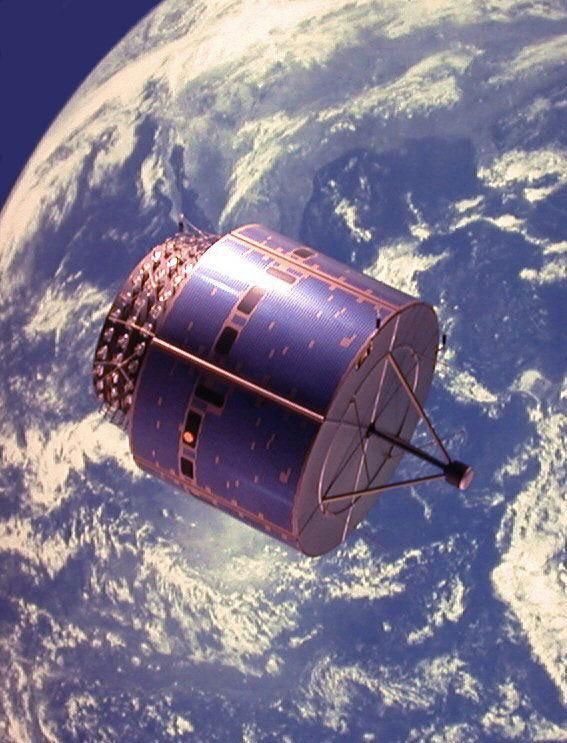 Weather satellite in orbit