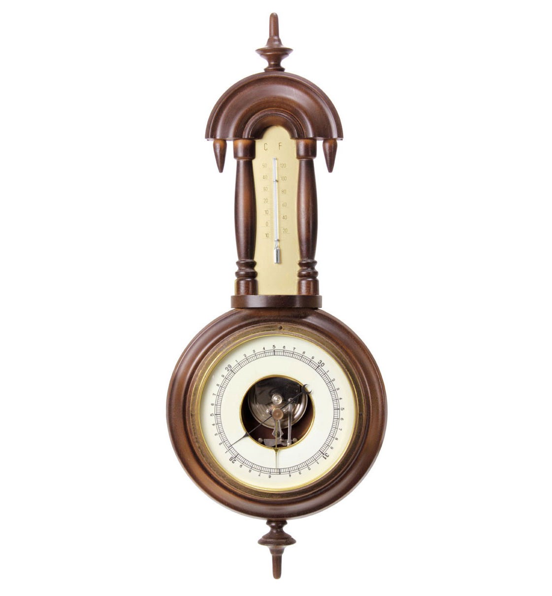 Antique thermometer and barometer