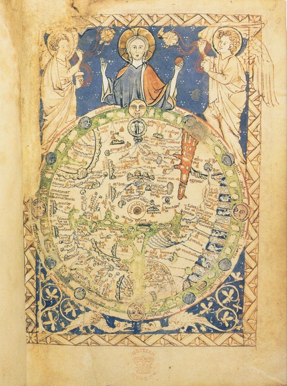 Medieval world map, c.1260