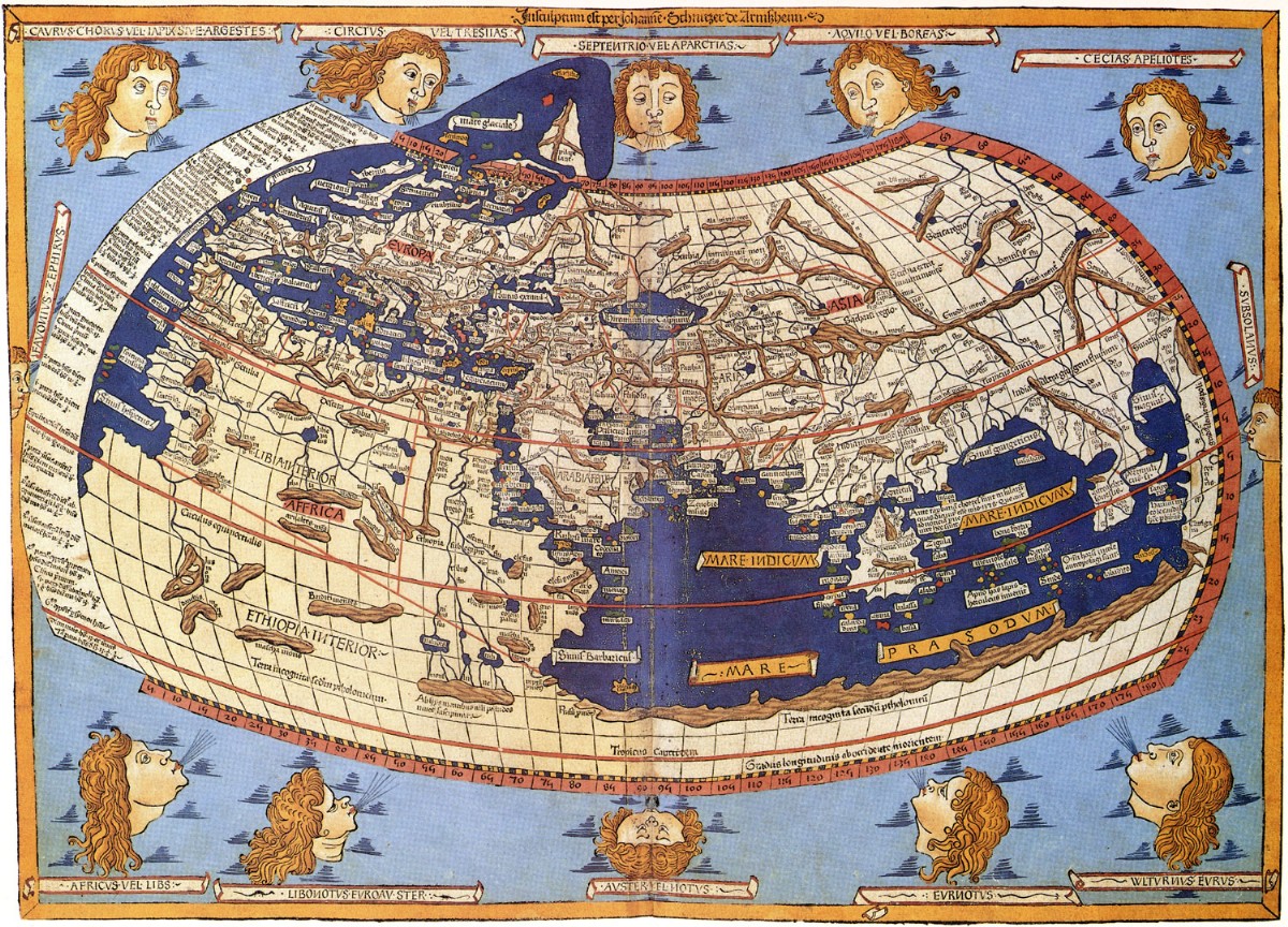 Renaissance version of Ptolemy’s world map