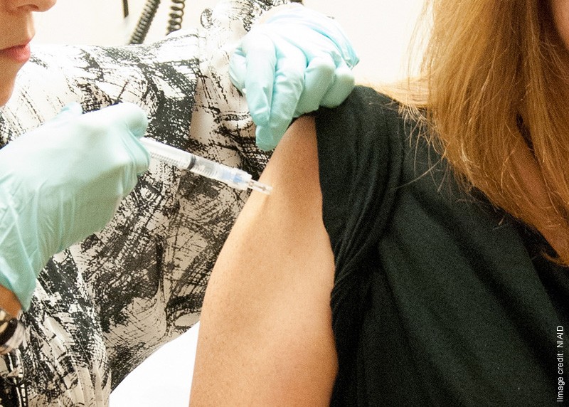 An American receives a trial Ebola vaccine