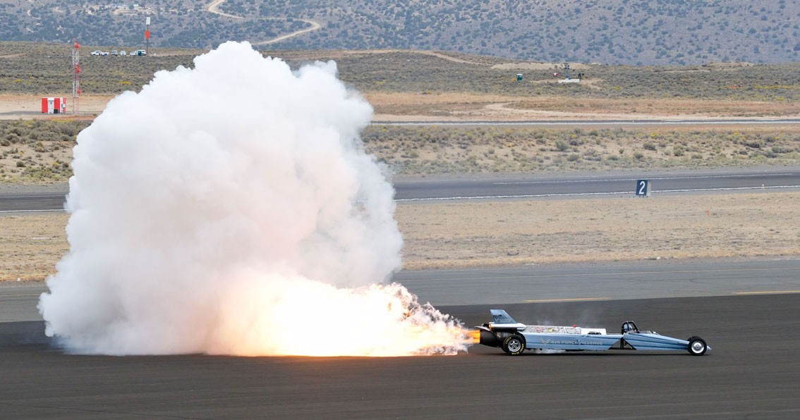 Car powered by rocket engine