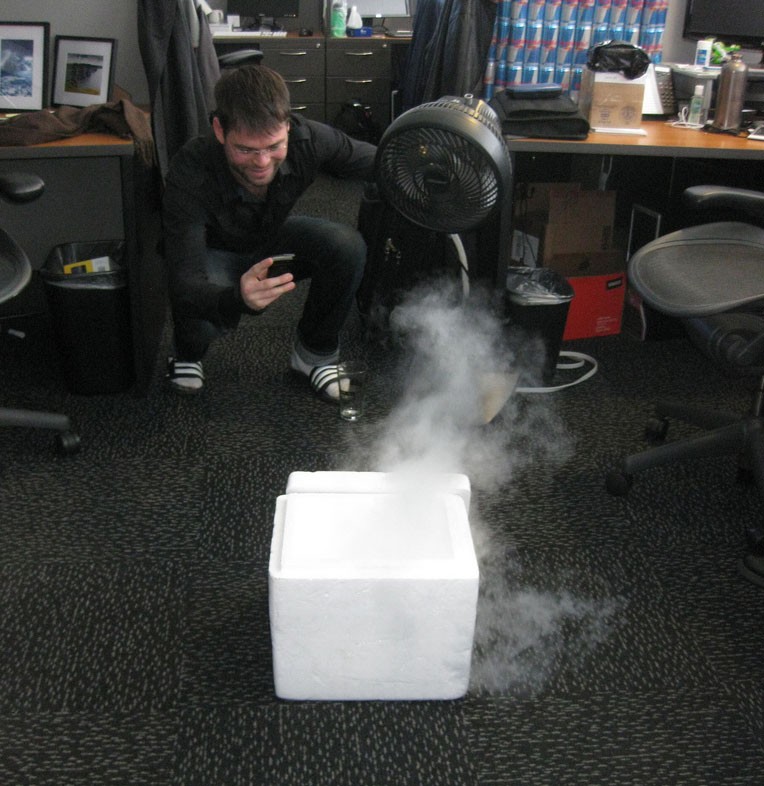 Dry ice