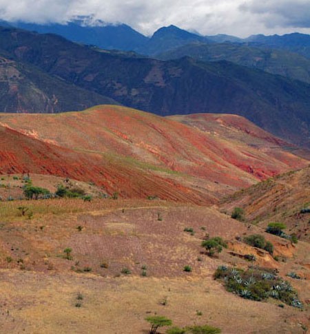 Soil erosion near Huancabamba, Peru