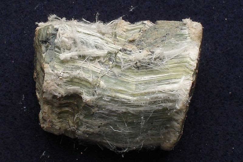 Chrysotile, a serpentine mineral