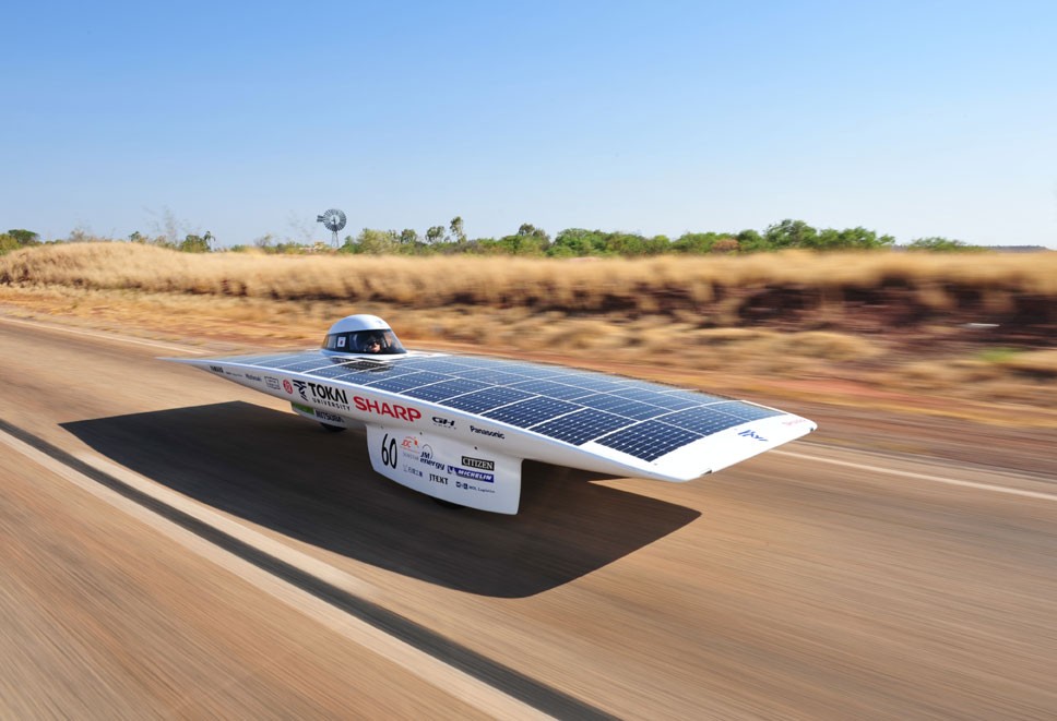 Solar-powered car