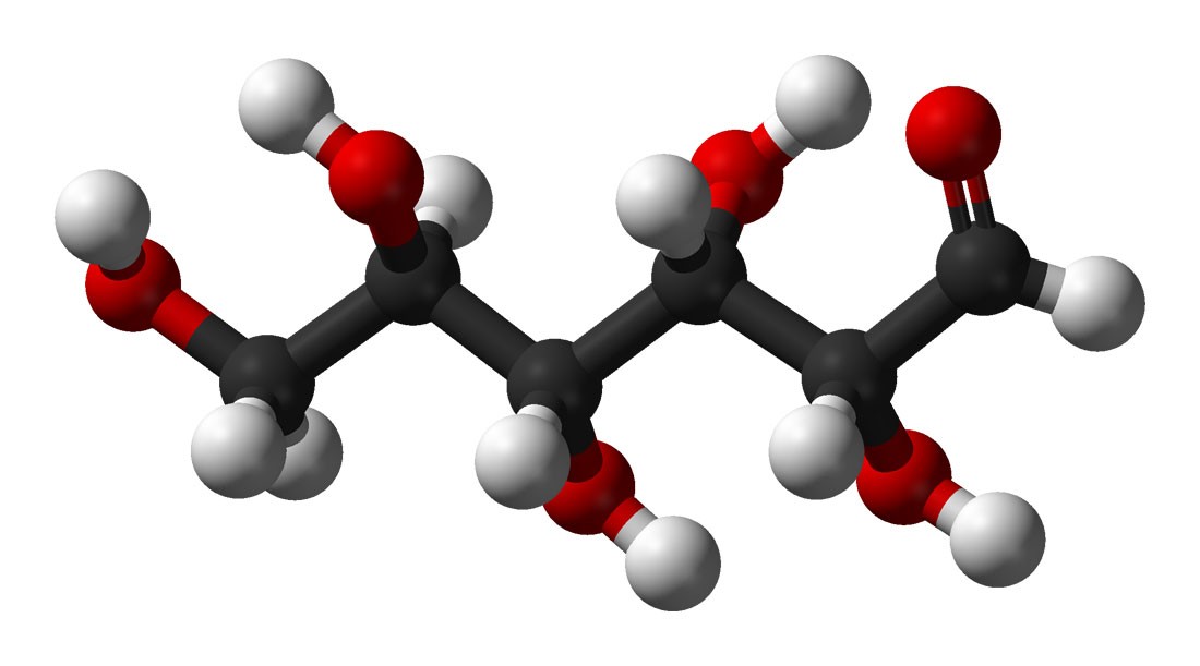 Structure of the carbohydrate glucose