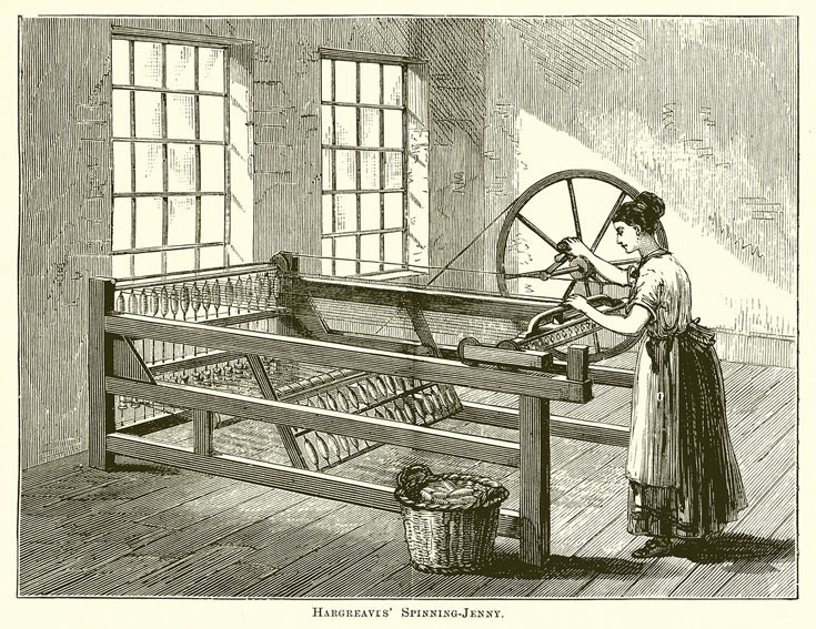 Hargreaves' spinning jenny