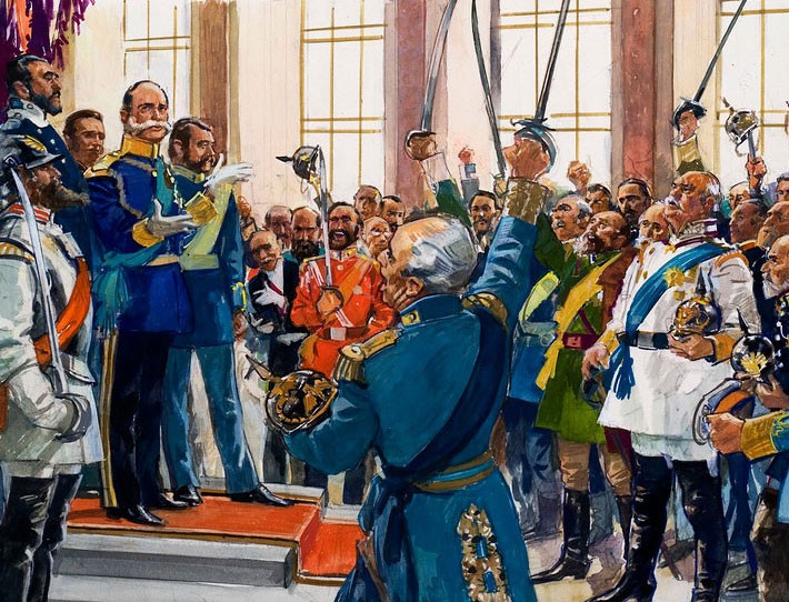 Wilhelm I is proclaimed Kaiser, 1871