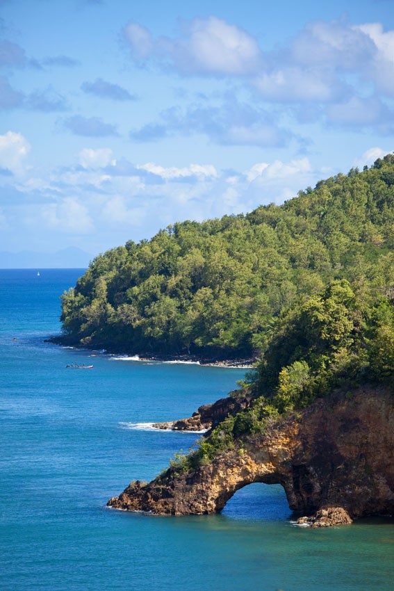 St Lucian coastline