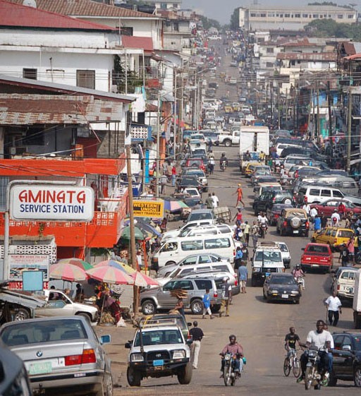 A street in Monrovia