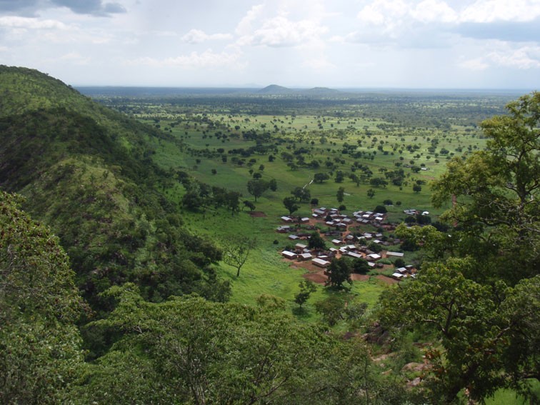 A view of Atakora, northern Benin