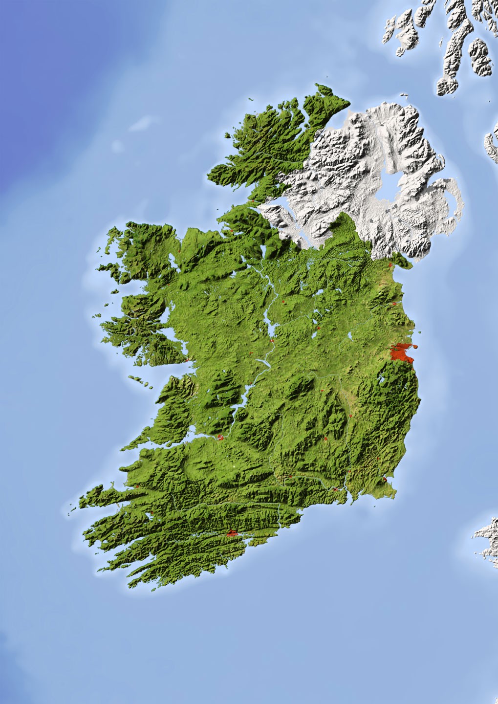 A map of Ireland