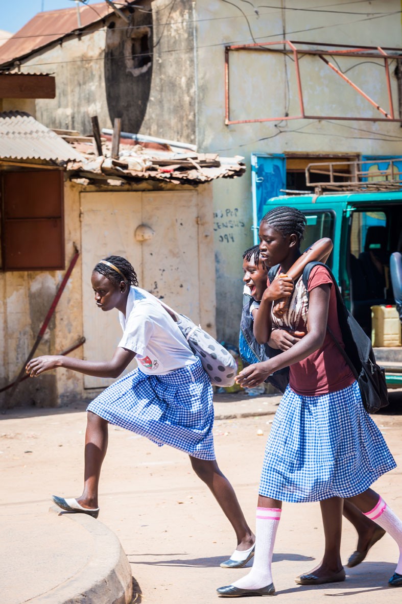 Gambian schoolchildren