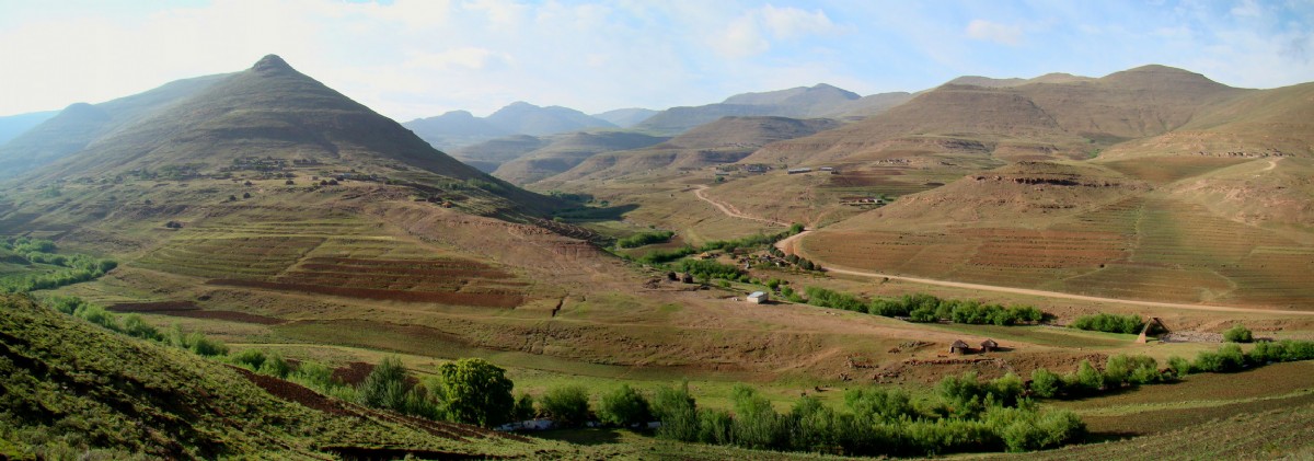 A view of the eastern Lesotho landscape