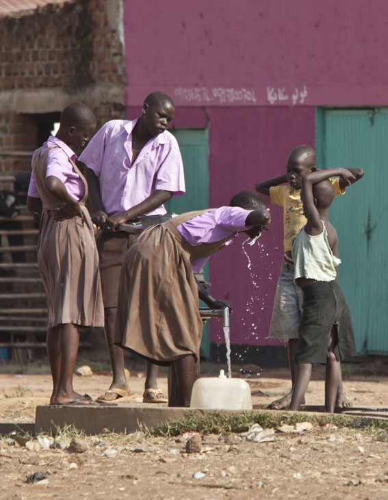 Pumping drinking water in Torit