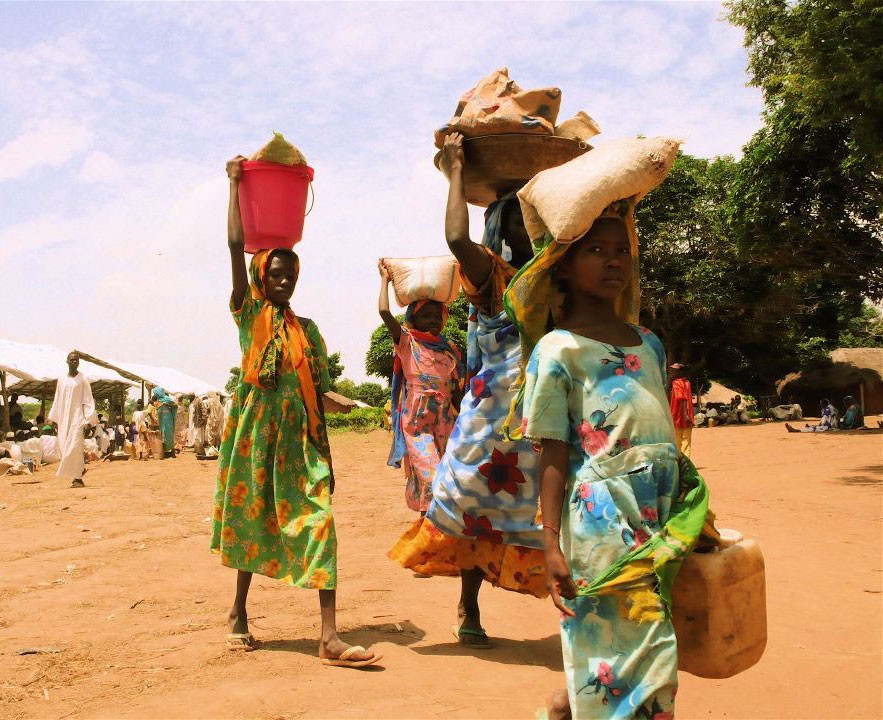 Refugees from the war in Darfur