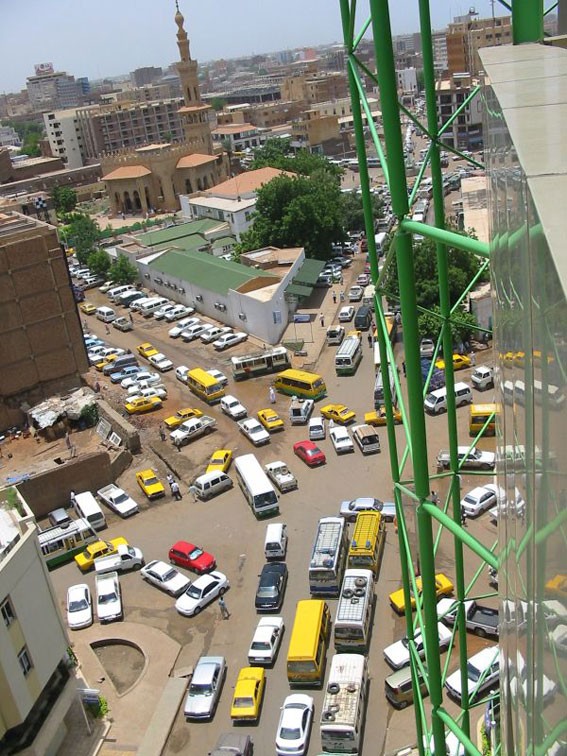 Traffic chaos, central Khartoum