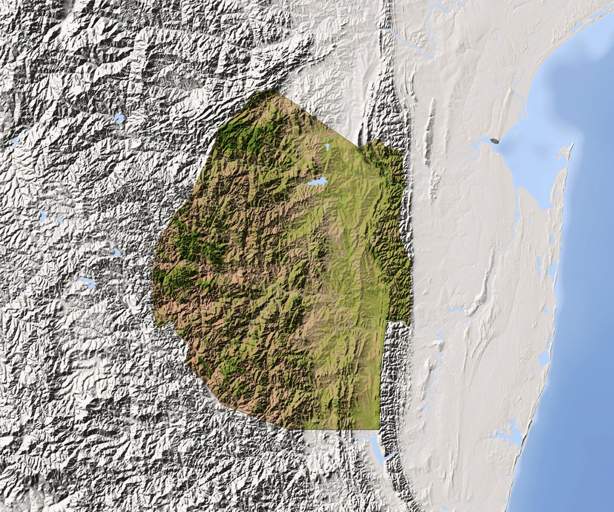 A map of Eswatini