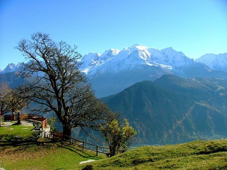 View of Mont Blanc, French Alps