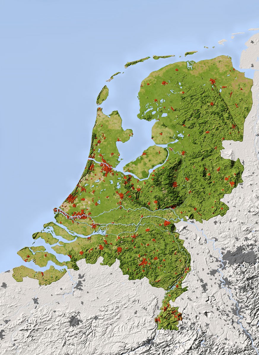A map of the Netherlands