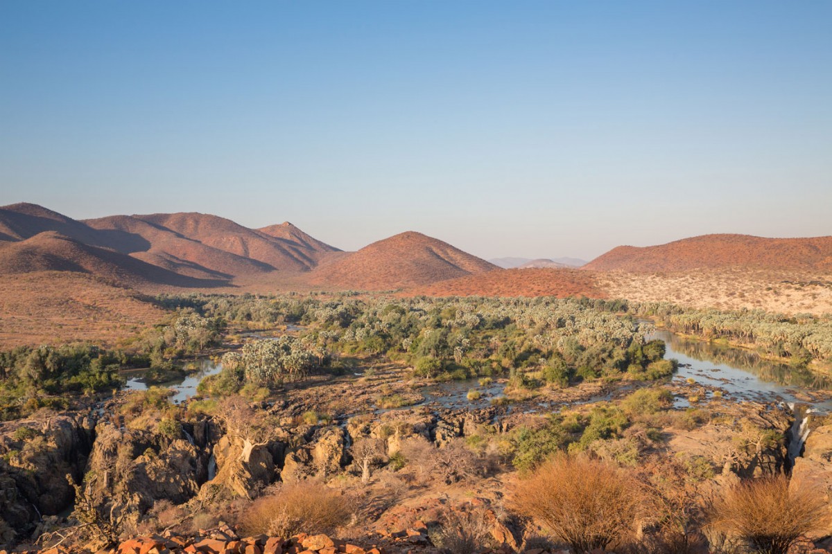 Epupa falls, near the border with Namibia