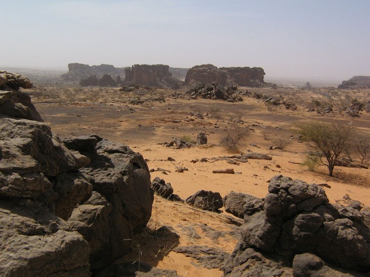 Rocky Saharan landscape