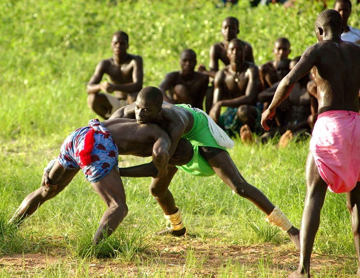 Traditional wrestling match