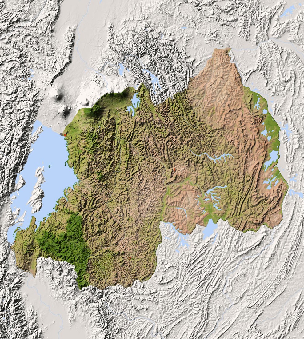 A map of Rwanda
