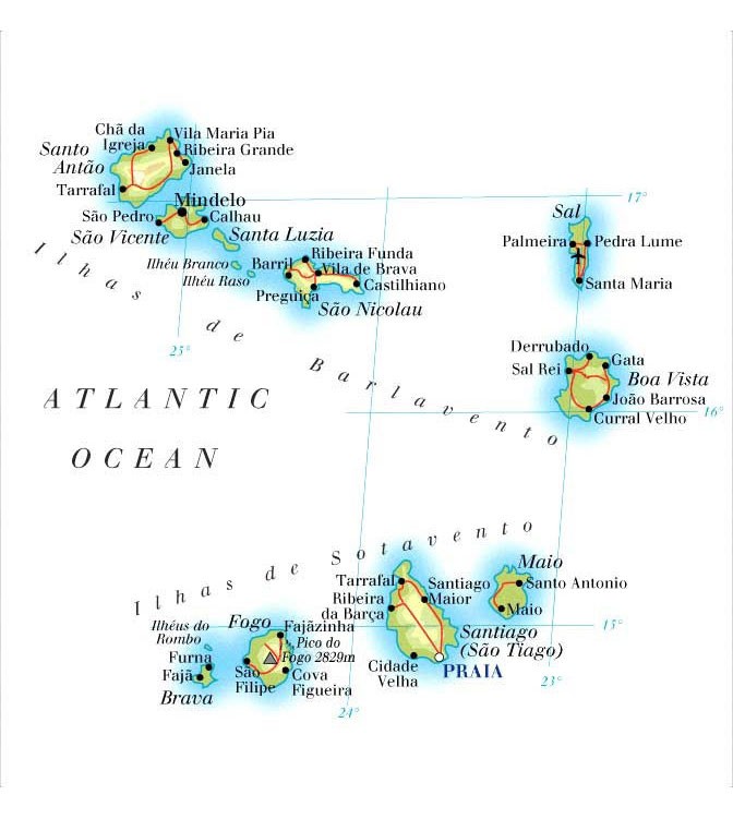 A map of Cape Verde