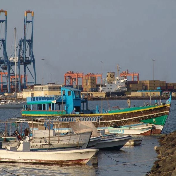 Fishing boats at the port of Djibouti