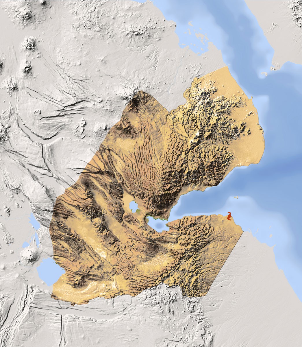 A map of Djibouti