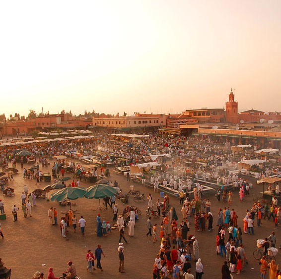 Jemaa el Fnaa, in Marrakech's medina