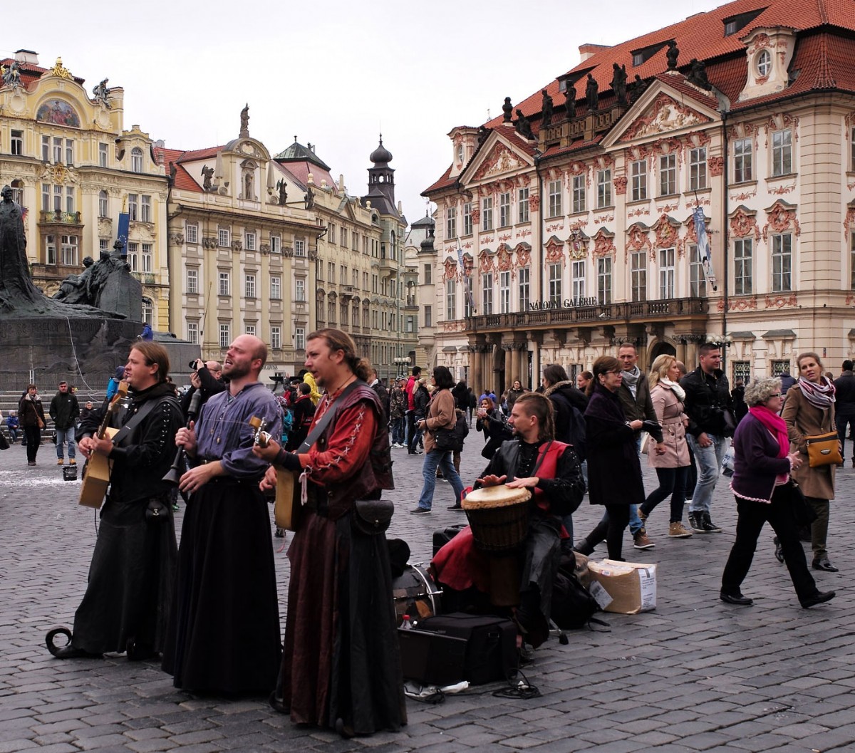 Street musicians, Prague
