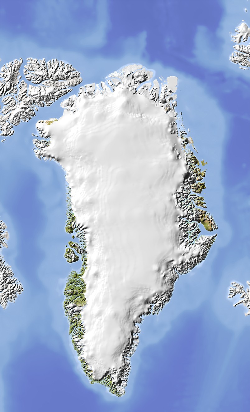 A map of Greenland