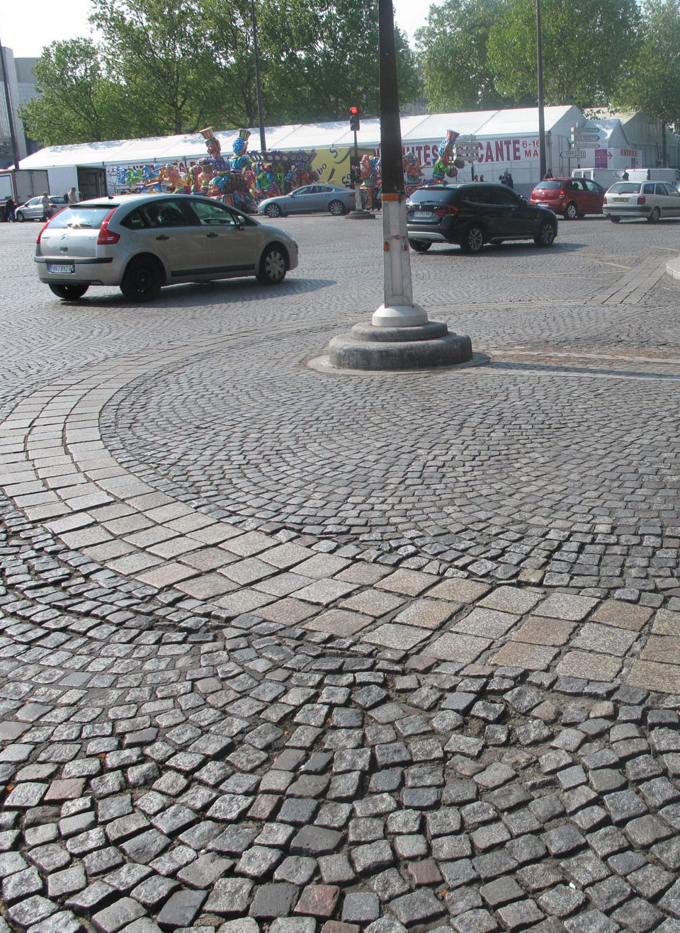 Granite road setts—still used for roads today