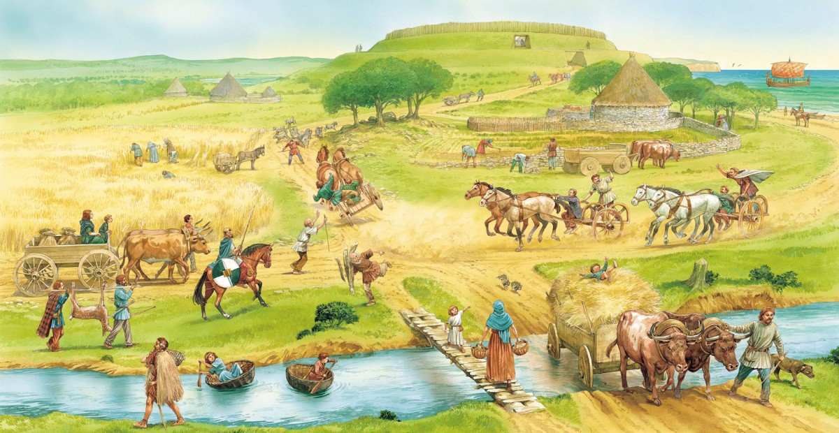 Dirt roads in Britain around 3000 years ago