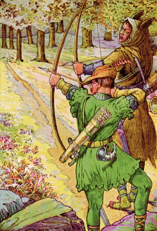 Robin and Sir Guy have a shooting contest