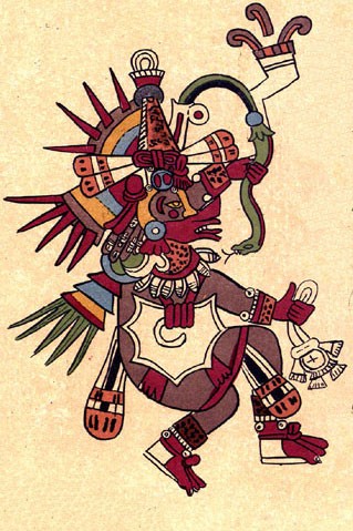 Quetzalcoatl as depicted in the Codex Borbonicus