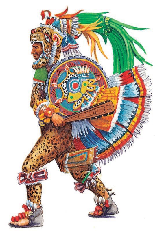 Jaguar knight, representing Tezcatlipoca