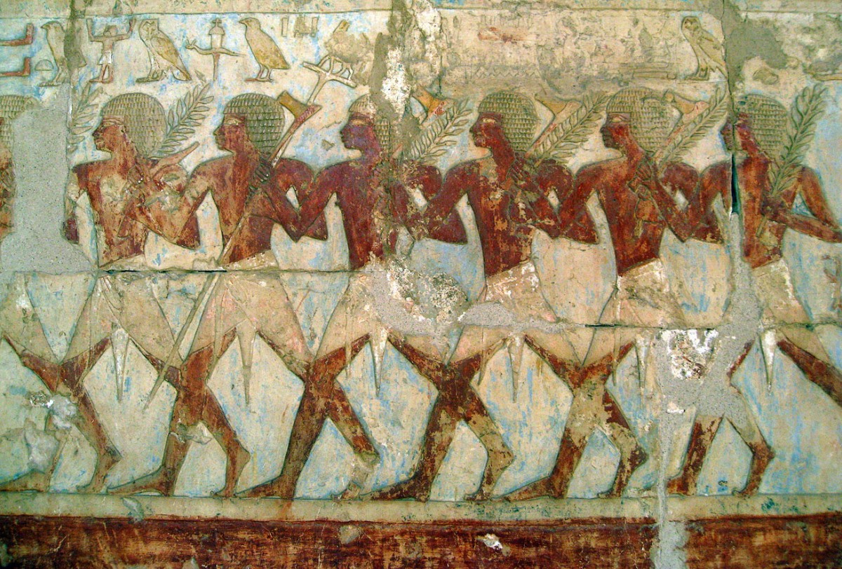 Egyptian soldiers on Hatshepsut's expedition to Punt