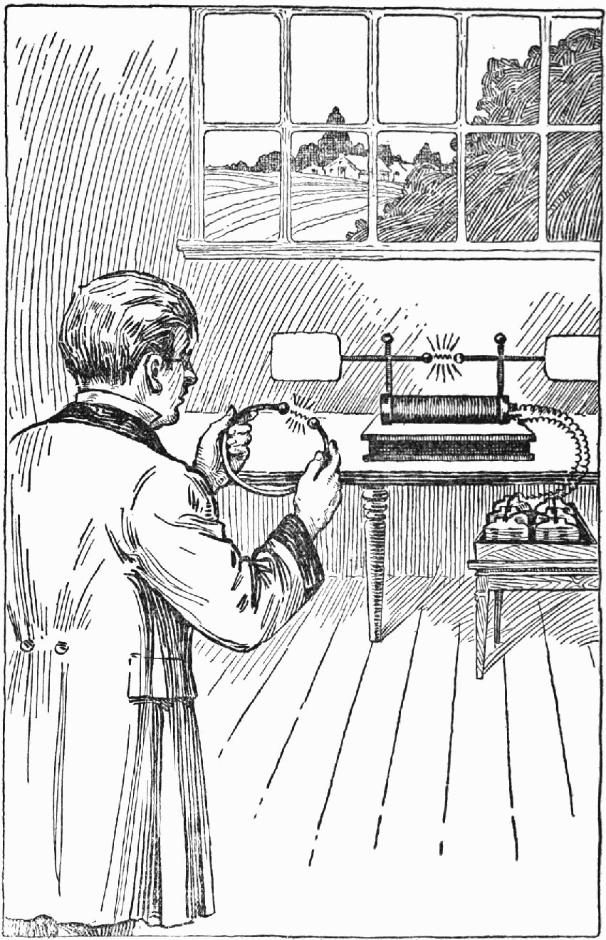 Hertz discovering radio waves