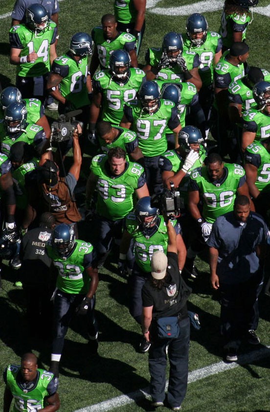Seattle Seahawks squad, an NFL team