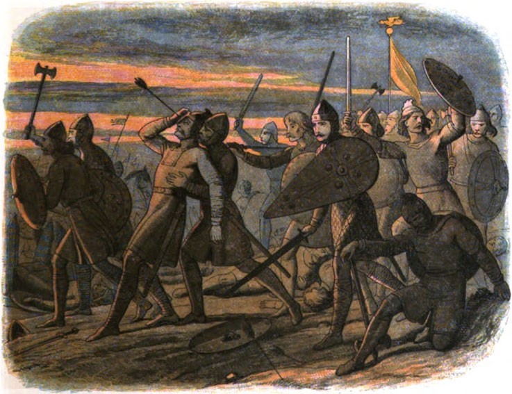 The death of King Harold at Hastings