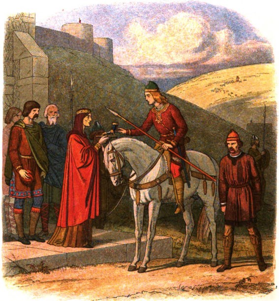 King Edward shortly before his murder at Corfe Castle