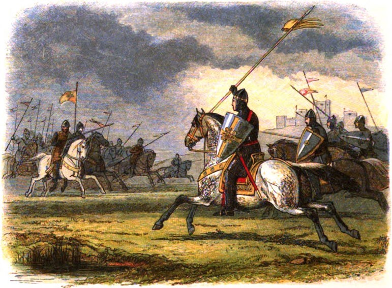 William the Lion of Scotland charges the English