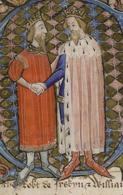 David II (left) with Edward III