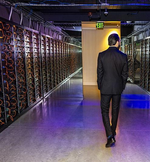 Google data centre, pictured in 2023